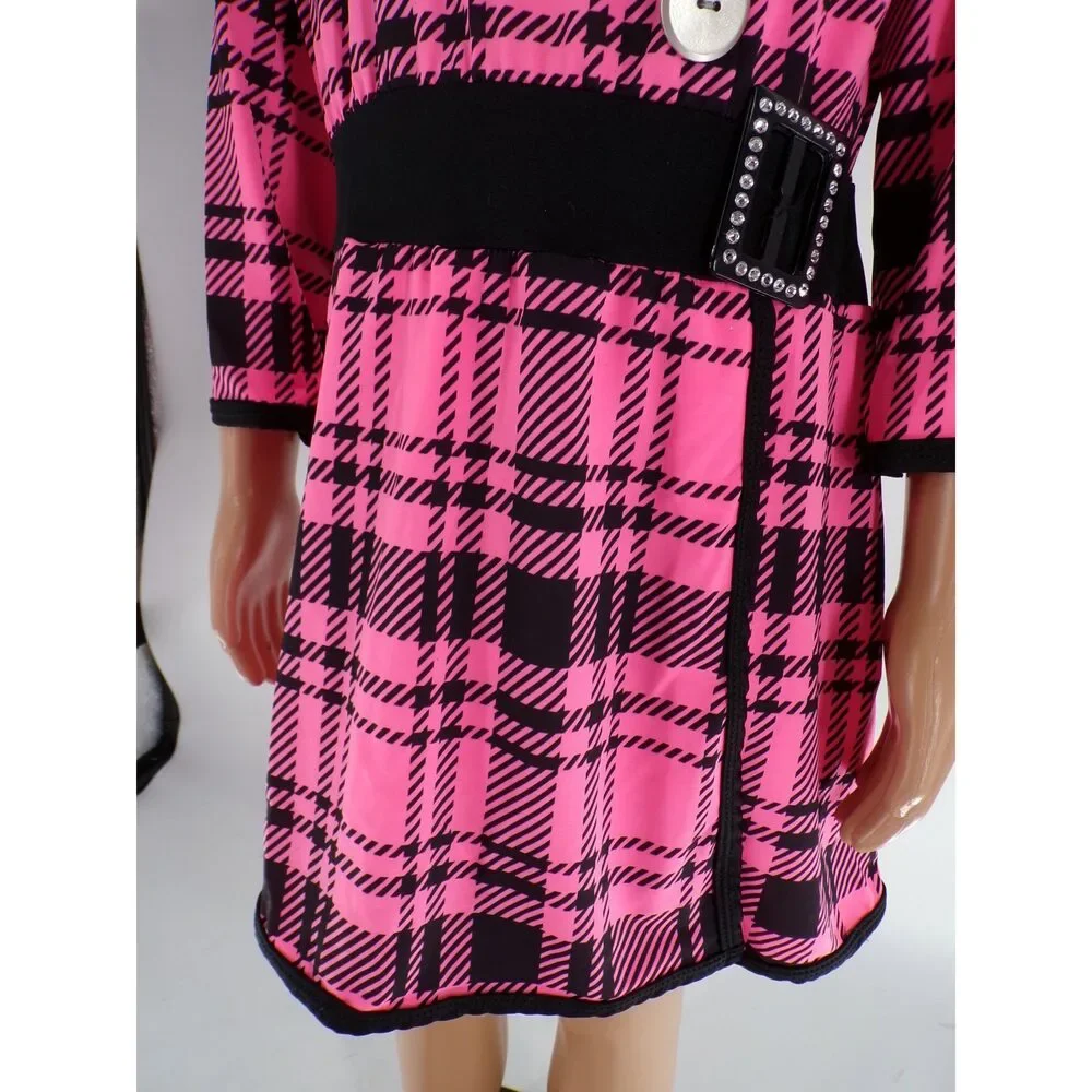 Pre-Owned Dance Costume Curtain Call E708 Medium Child Hot Pink Jazz